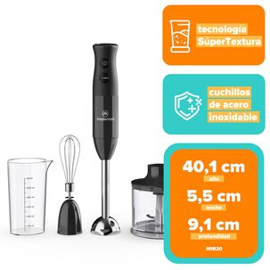 Minipimer 3 En 1 Mademsa Con 2 Velocidades Mib20