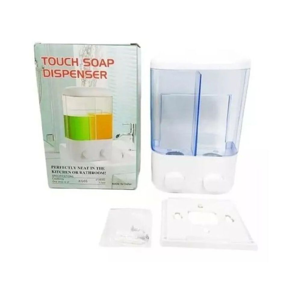 Dispensador De Baño Doble Jabón Gel 1000ml image number 1.0