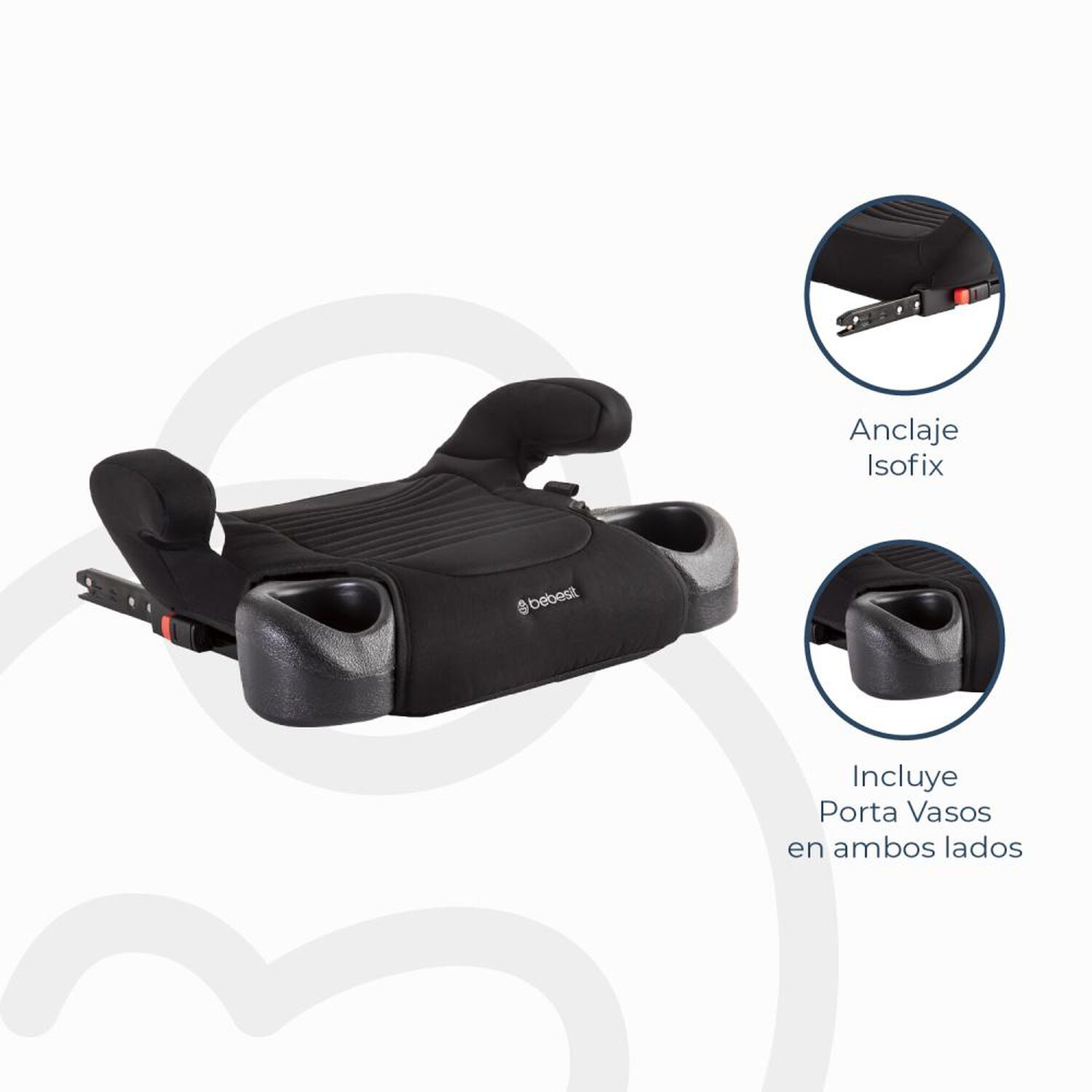 Alzador Bebesit Isofix Negro image number 4.0