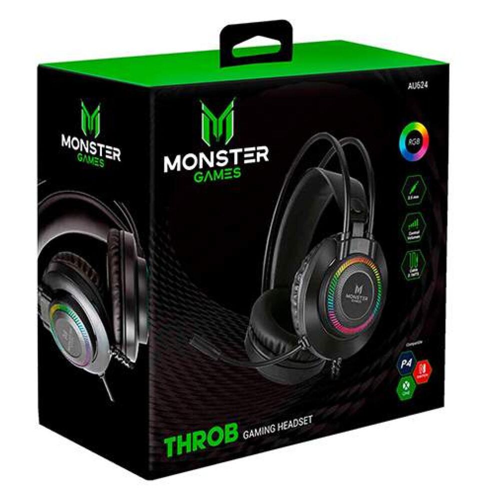 Audifonos Gamer Jack 3.5 Usb Rgb Ps4 Pc Throb image number 4.0