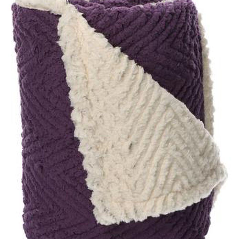 Frazada Andes Chiporro Espiga Morado 1.5 Plaza image number 1.0