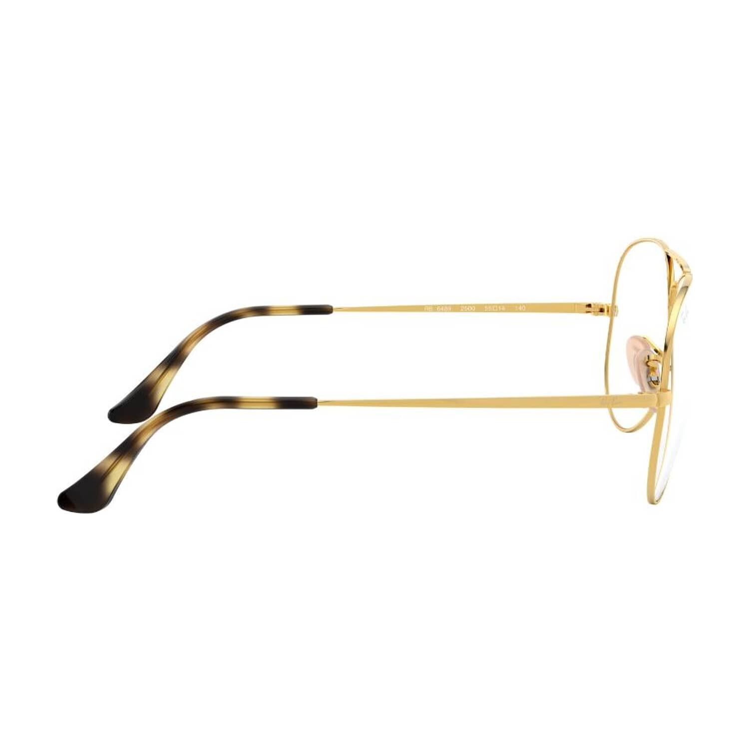 Lentes &Oacute;pticos Aviator Dorado Ray-ban Optical image number 9.0