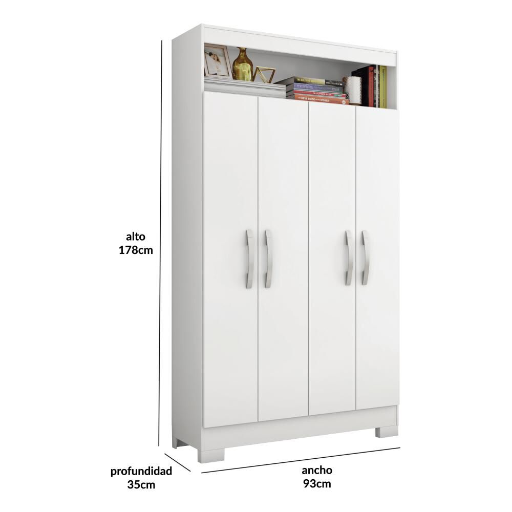 Clóset Casaideal Multi 4040 Bl / 4 Puertas image number 1.0