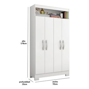 Cl&oacute;set Casaideal Multi 4040 Bl / 4 Puertas