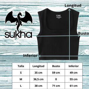 Polera Sin Manga Cuello Redondo