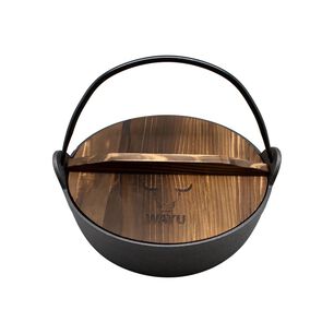 Olla Con Tapa Fe Madera Wayu Iron Cast 25 Cm Cocina Parrilla