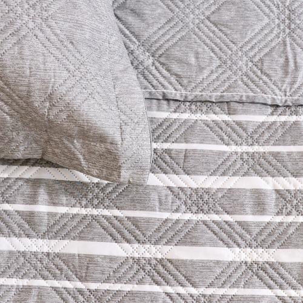 Quilt Andes Estampado King Listado Gris image number 1.0