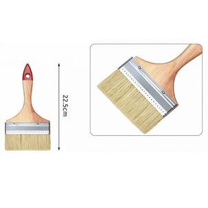 Set 3 Brocha Mango Madera 5 Pulgadas Para Pintura Pintar