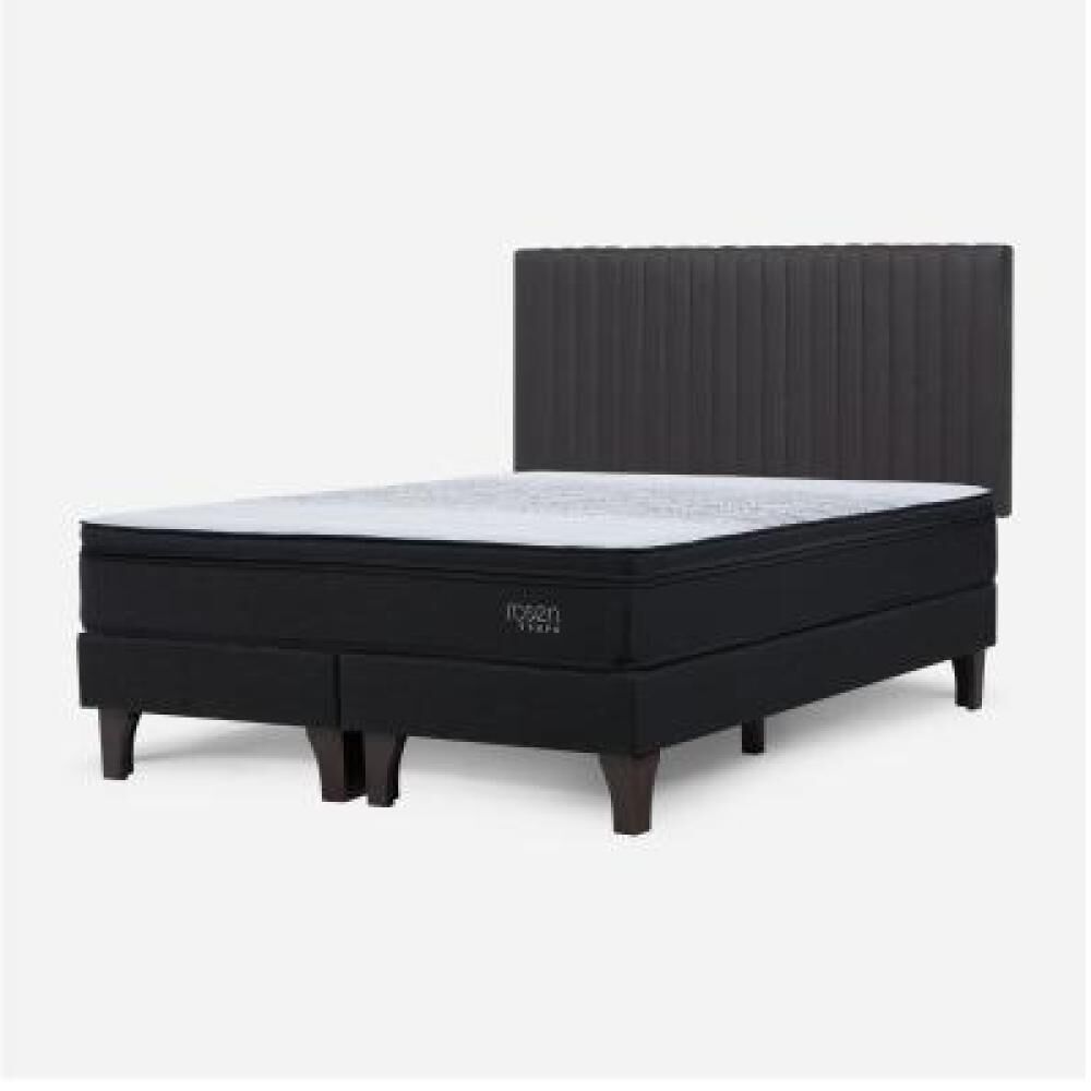 Cama Europea Rosen Tempo / 2 Plazas / Base Dividida + Respaldo image number 7.0