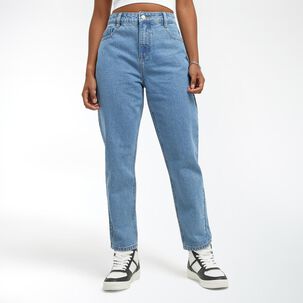 Jeans Básico Tiro Alto Mom Mujer Rolly Go