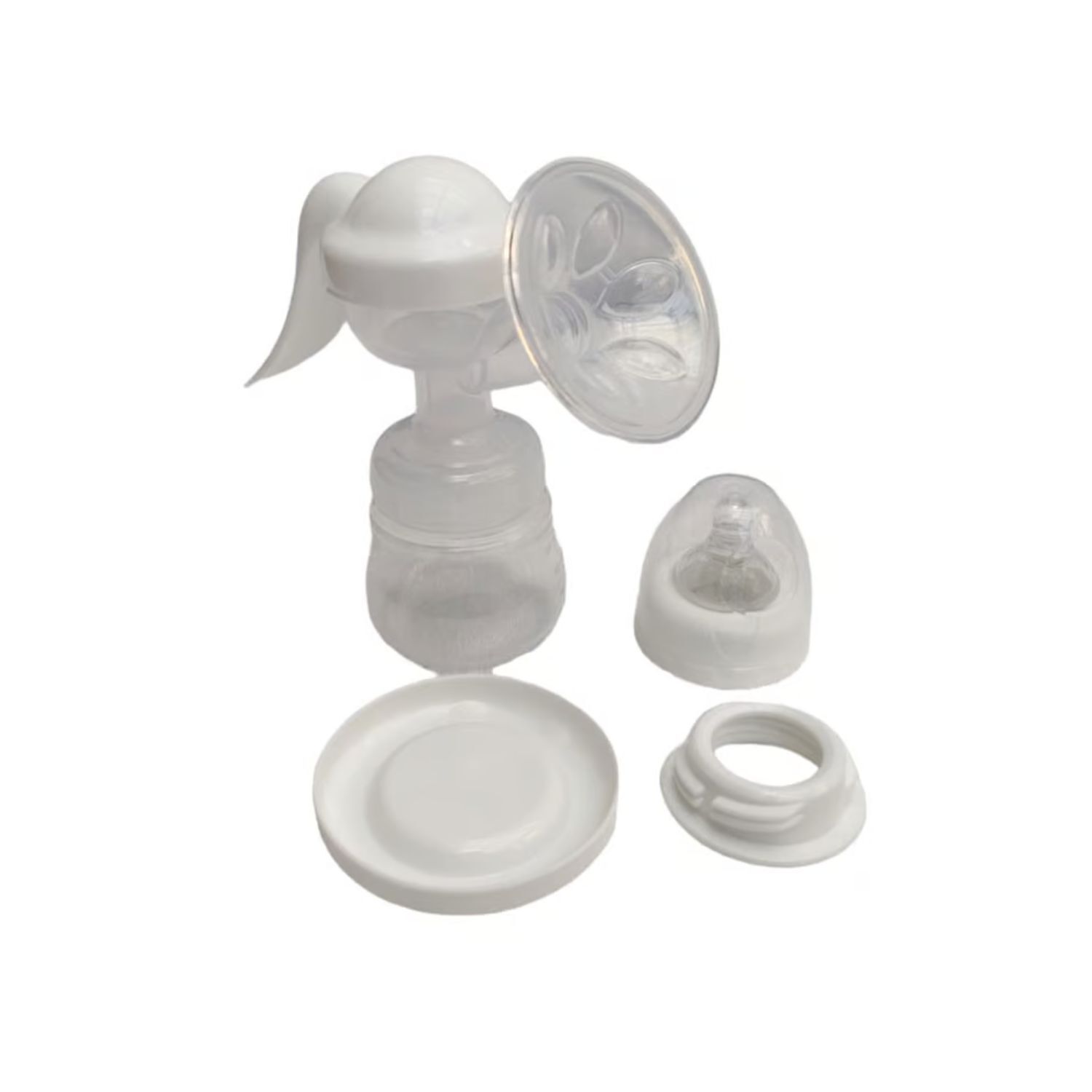 Extractor De Leche Manual Chupete Mamadera 17cm Blanco image number 2.0