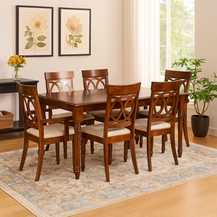 Juego de Comedor Florencia / 4 Sillas + 2 Sitiales