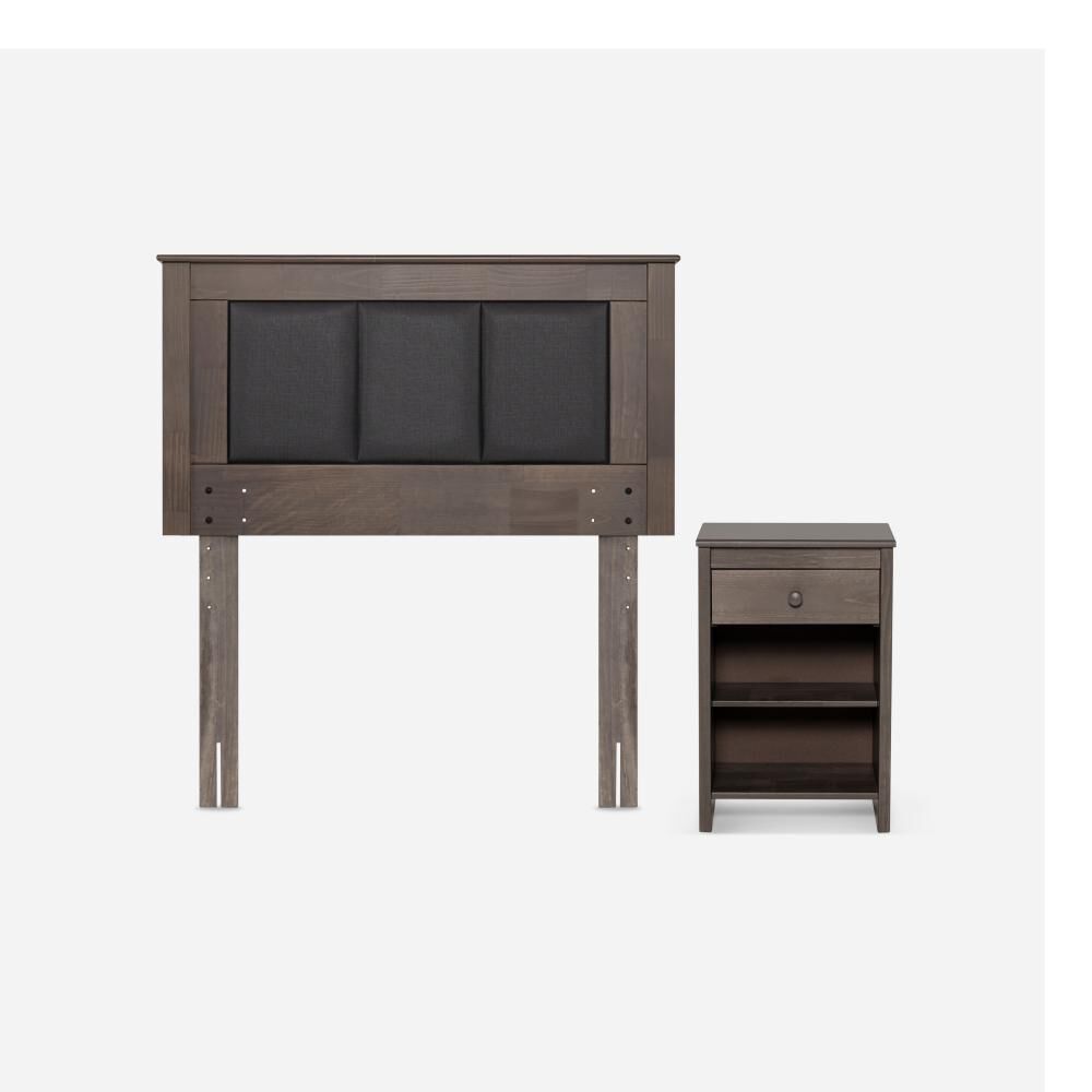 Cama Europea Rosen New Style 6 / 1 Plaza / Base Normal + Set De Maderas image number 2.0