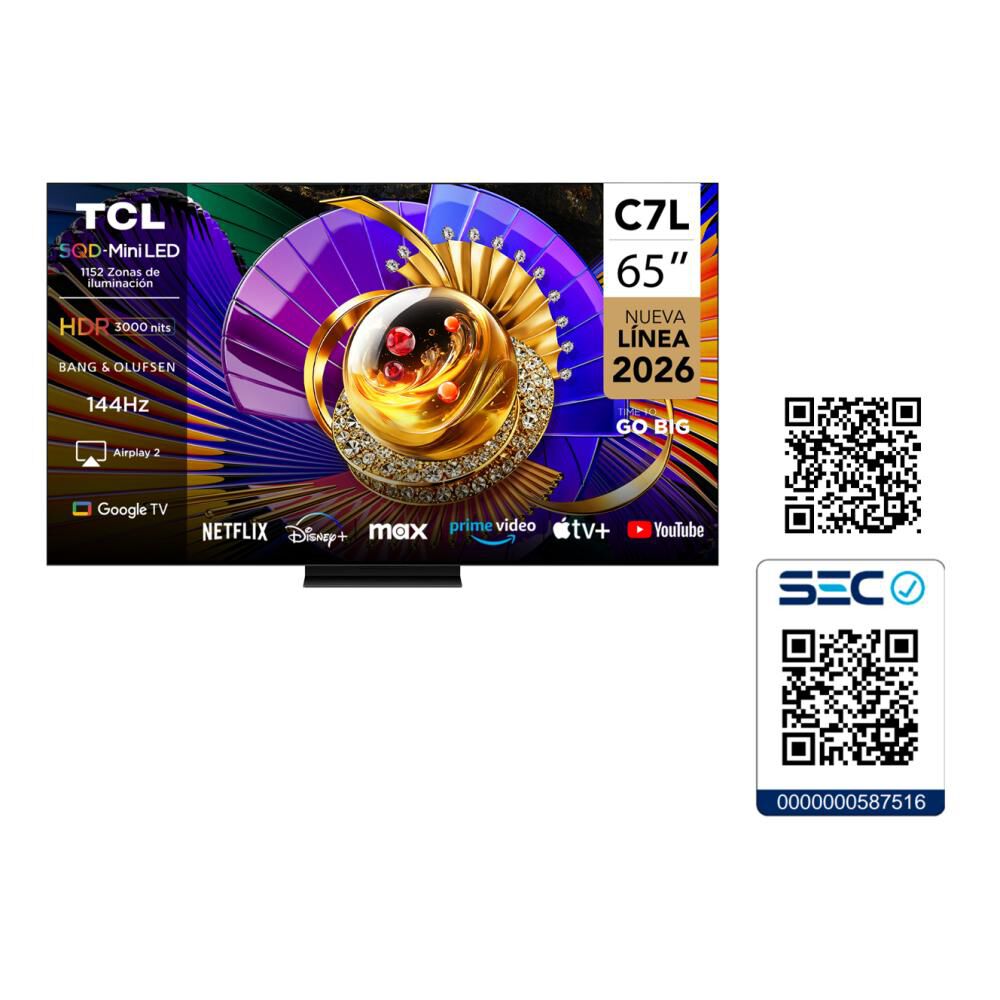Mini LED 65" TCL 65C7L / Ultra HD 4K / Smart TV image number 12.0