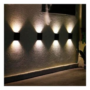 Foco Aplique Pared Solar Led Exterior Luz C&aacute;lida
