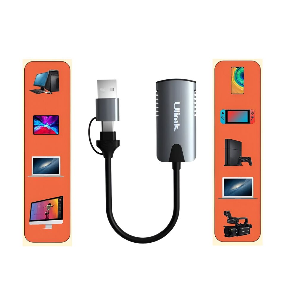 Tarjeta Capturadora De Video 4k Hdmi A Usb + Usb-c Ul-adv2 image number 4.0