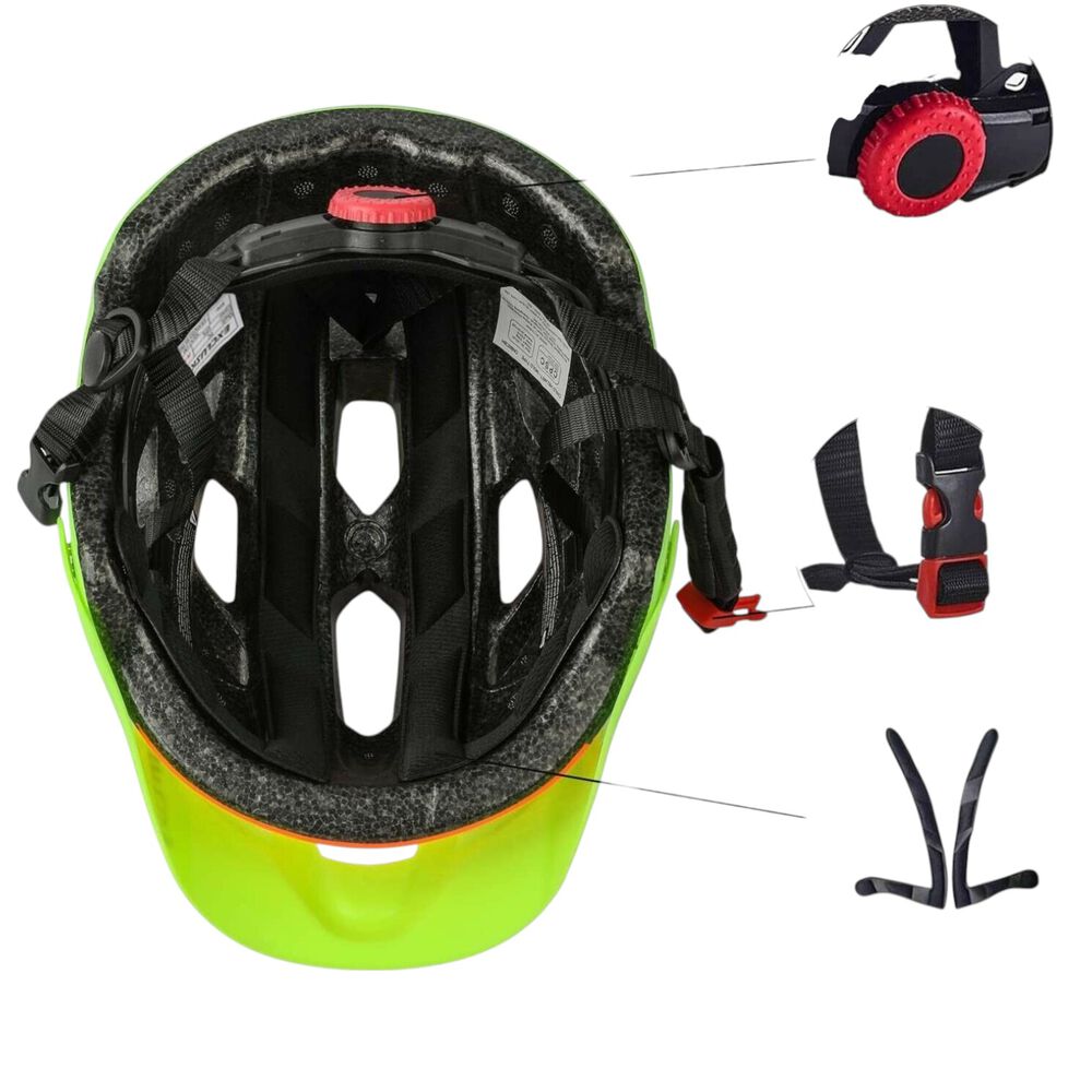 Casco Bicicleta Infantil Exclusky Celeste Verde image number 4.0