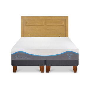 Cama Europea Cic Alaska / King / Base Dividida + Respaldo