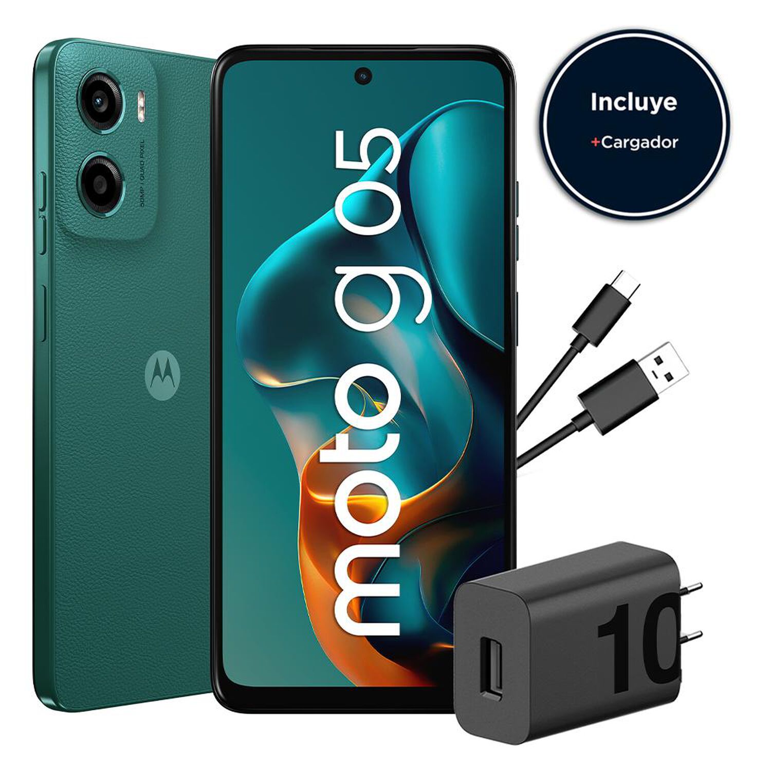 Smartphone Motorola Moto G05 / 64 GB / Verde / Liberado image number 1.0
