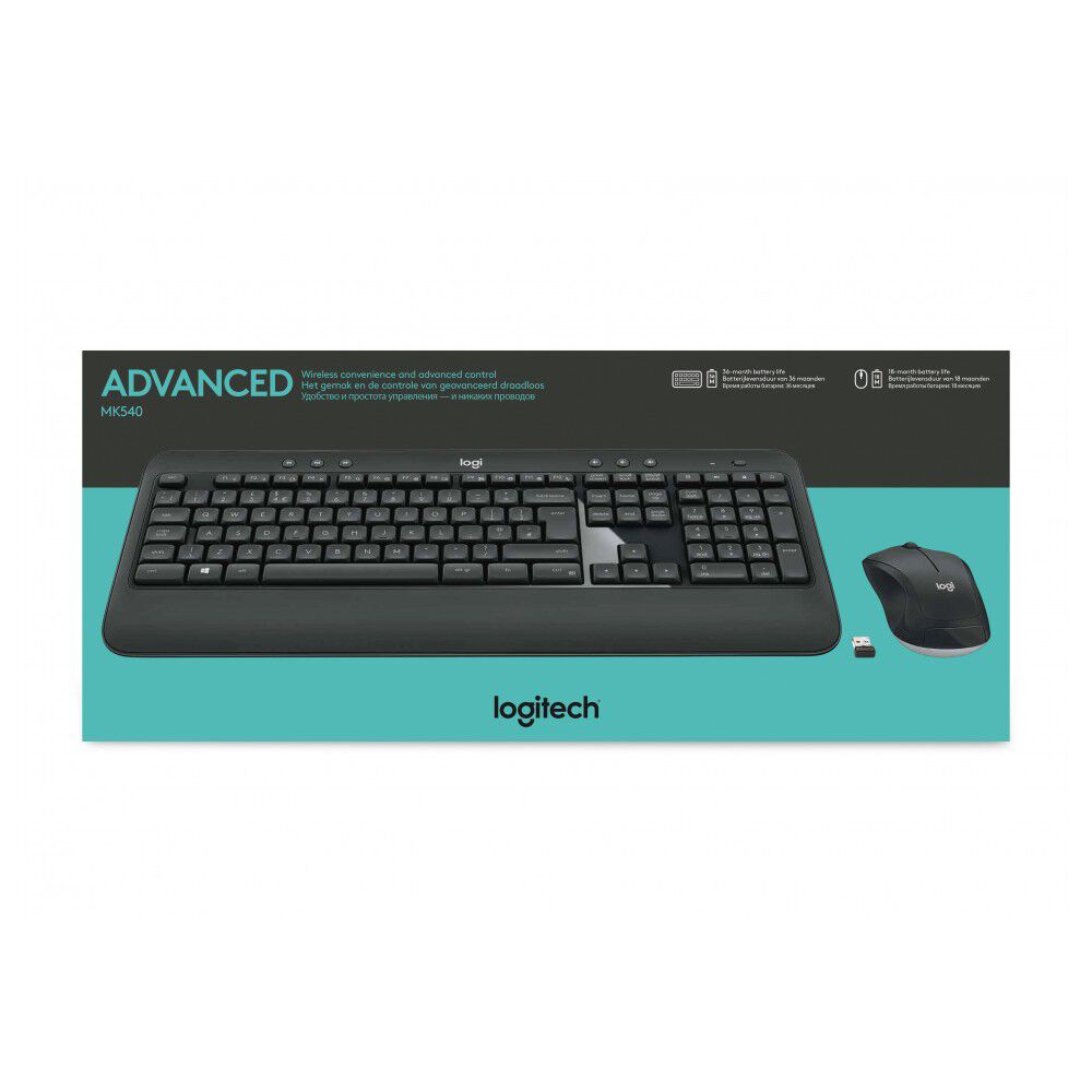 Teclado + Mouse Inalámbrico Logitech Mk540 Advanced Usb image number 1.0