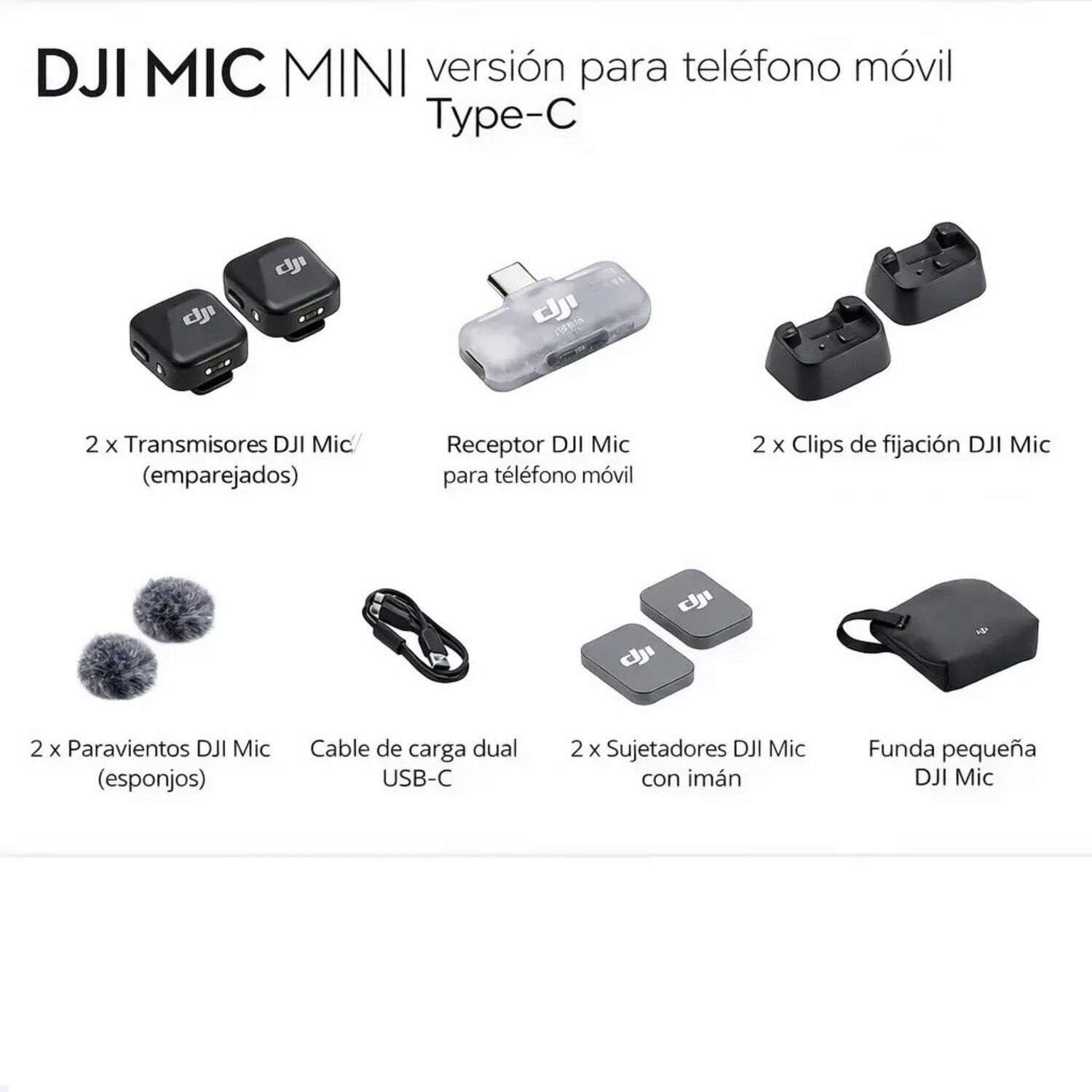 Dji Mic Mini - Son 2 Micr&oacute;fonos Inal&aacute;mbricos Profesionales image number 5.0