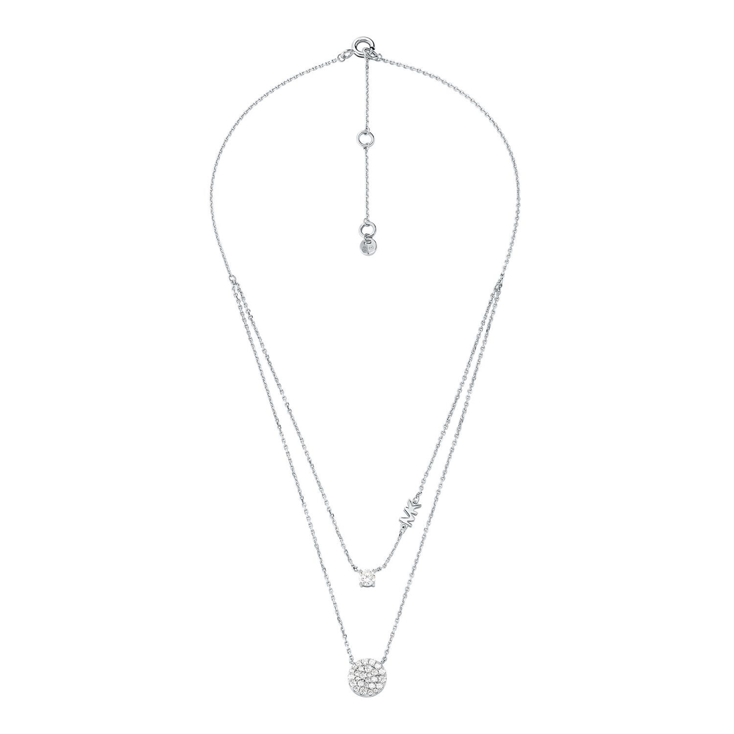 Collar Doble Mujer Michael Kors Plateado image number 1.0