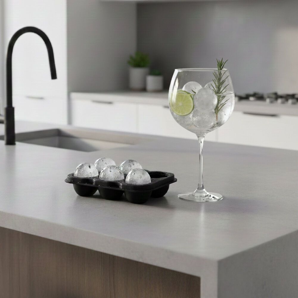 Pack 6 Vasos Whisky Kentucky + Cubeta Hielos Redondos image number 6.0