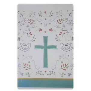 Mantel Pl&aacute;stico Decoraci&oacute;n Rectangular Motivo Religioso