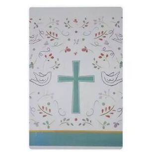 Mantel Pl&aacute;stico Decoraci&oacute;n Rectangular Motivo Religioso