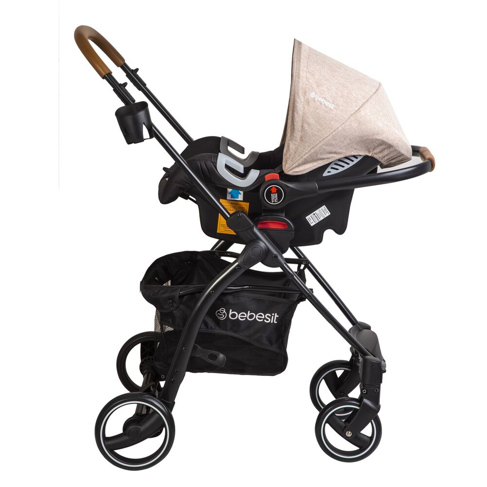 Coche Cuna Travel System F&eacute;nix Beige image number 3.0