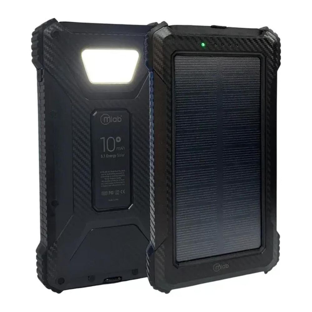 Powerbank Cargador Portatil 10000mah Solar 2.4a image number 0.0