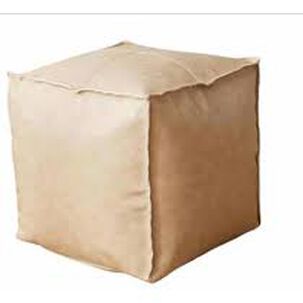 Pouf De Ecocuero Cuadrado 45x45cm