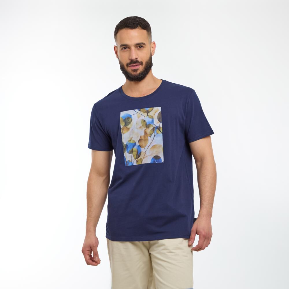 Polera Slim Fit Manga Corta Hombre Az Black image number 0.0