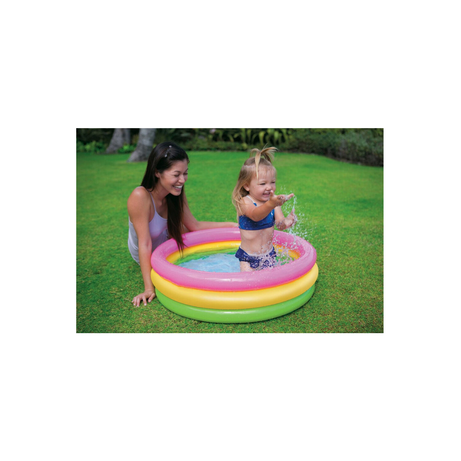 Piscina Inflable Ni&ntilde;os Redonda 150cms Colorida - Ps image number 1.0