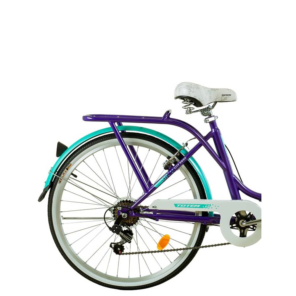 Bicicleta Totem City Dama Aro 26 Morado Turquesa image number 2.0