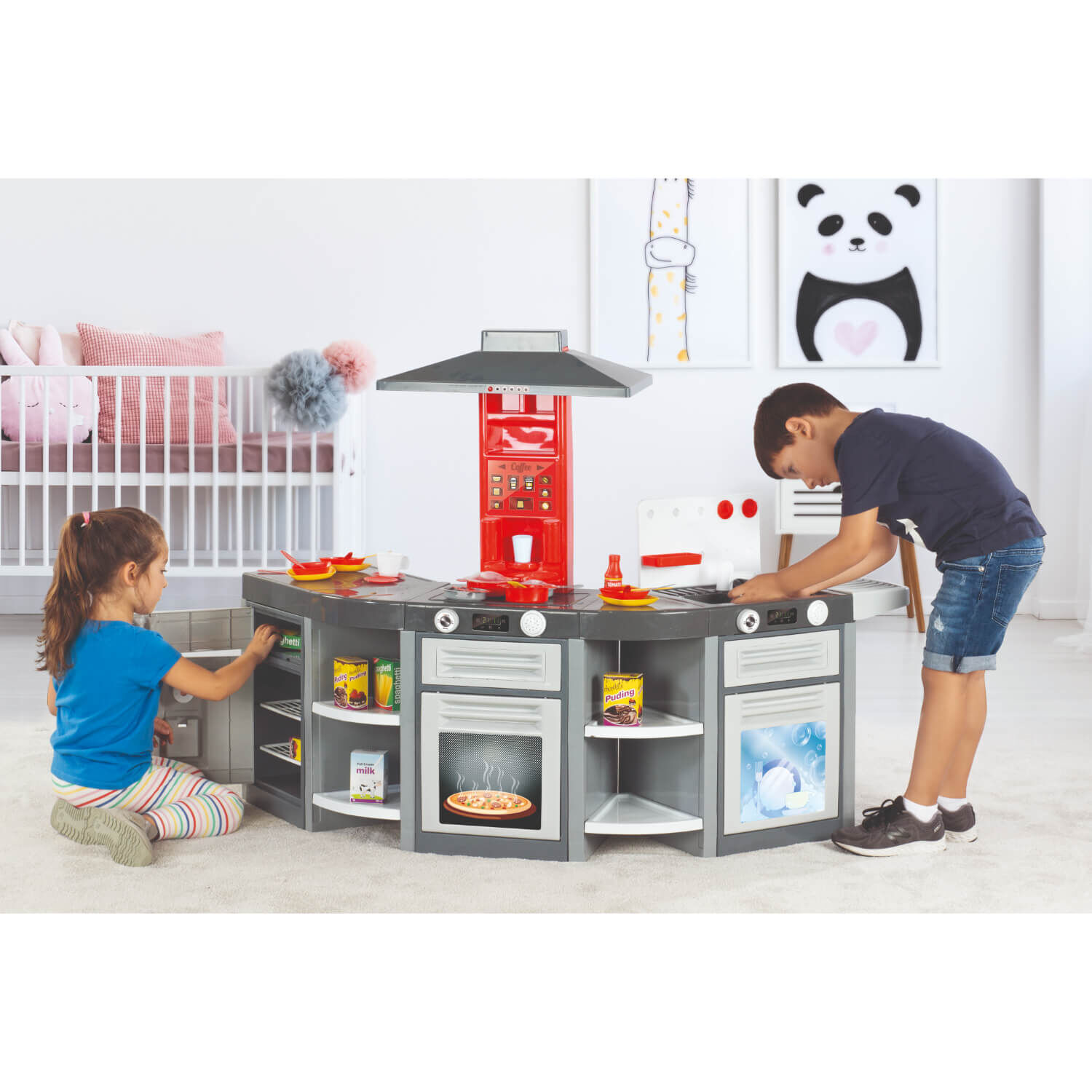 Cocina Juguete Plastica Triple + Accesorio 139x65x100cm Dolu image number 3.0