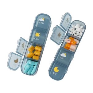 Organizador De Pastillas Port&aacute;til Pastillero Semanal