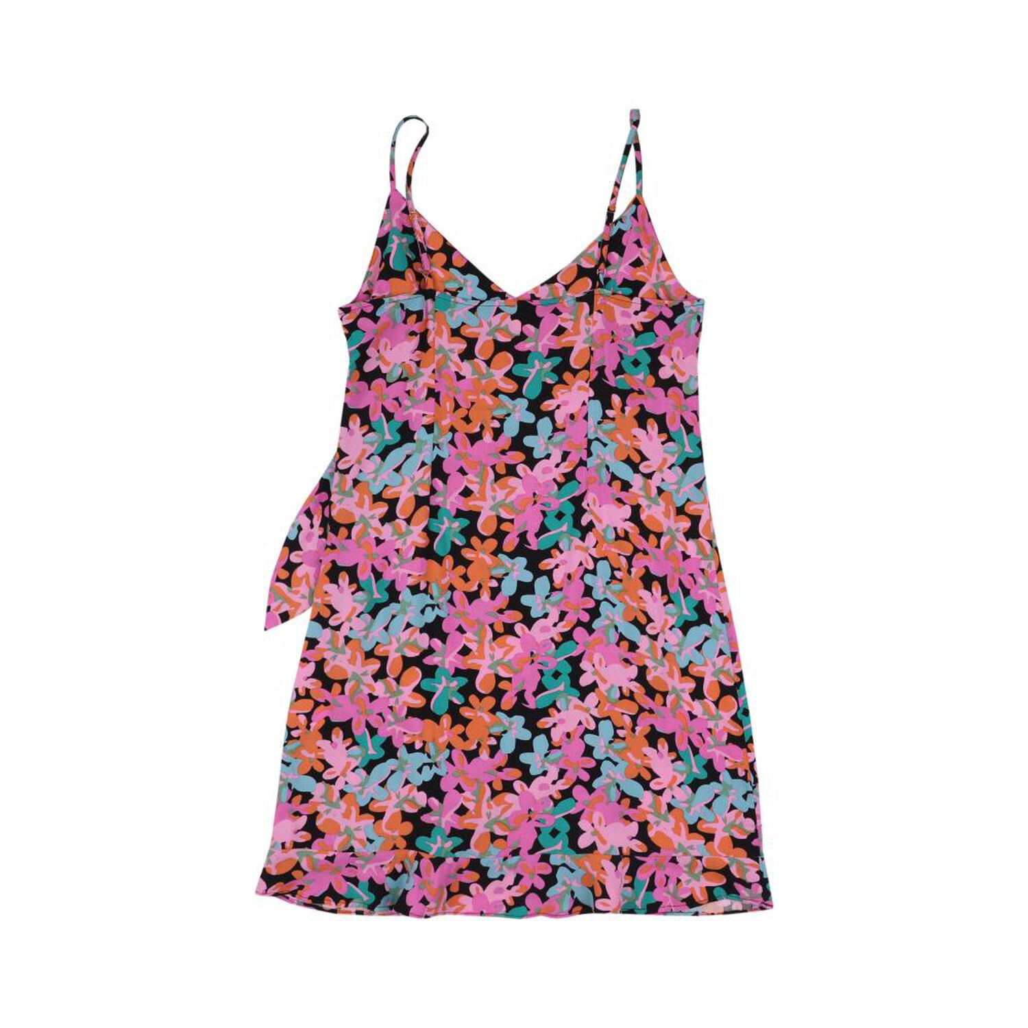 Vestido Cruzado Con Amarras Sin Mangas Cuello V Mujer Rolly Go image number 1.0