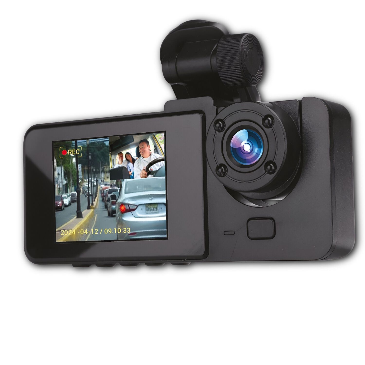 Dashcam Fhd Con Visi&oacute;n Nocturna Dual C&aacute;mara - Dvr Automotriz image number 0.0