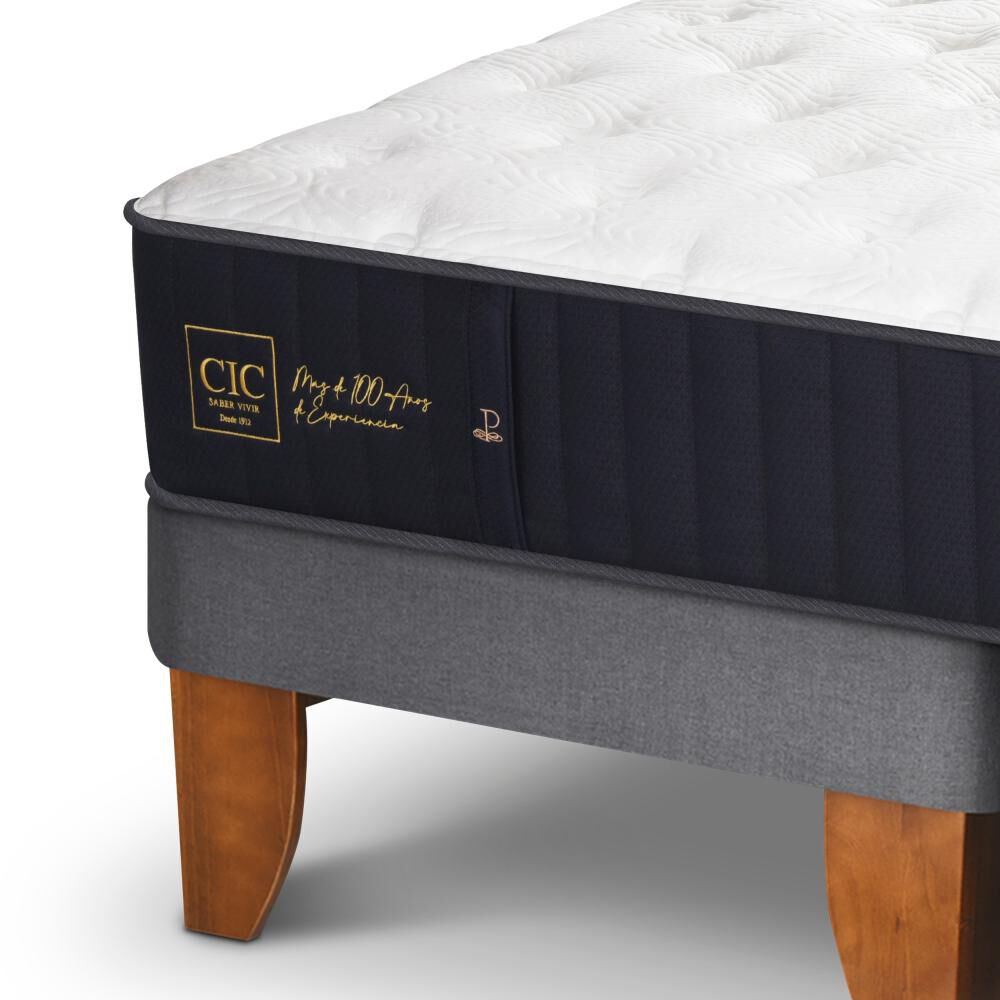 Cama Europea Cic Premium / King / Base Dividida + Set De Maderas image number 4.0
