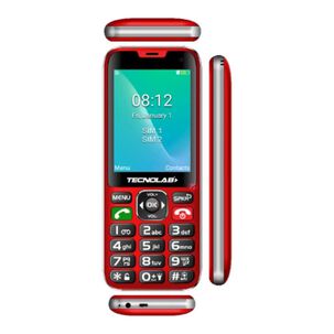 Telefono Senior Adulto Mayor 4g Rojo Doble Sim Card Tl487