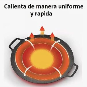Plancha Antiadherente Sarten De Hierro 34cm