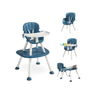 Silla De Comer Multi Etapas 4 En 1 Azul Babymine