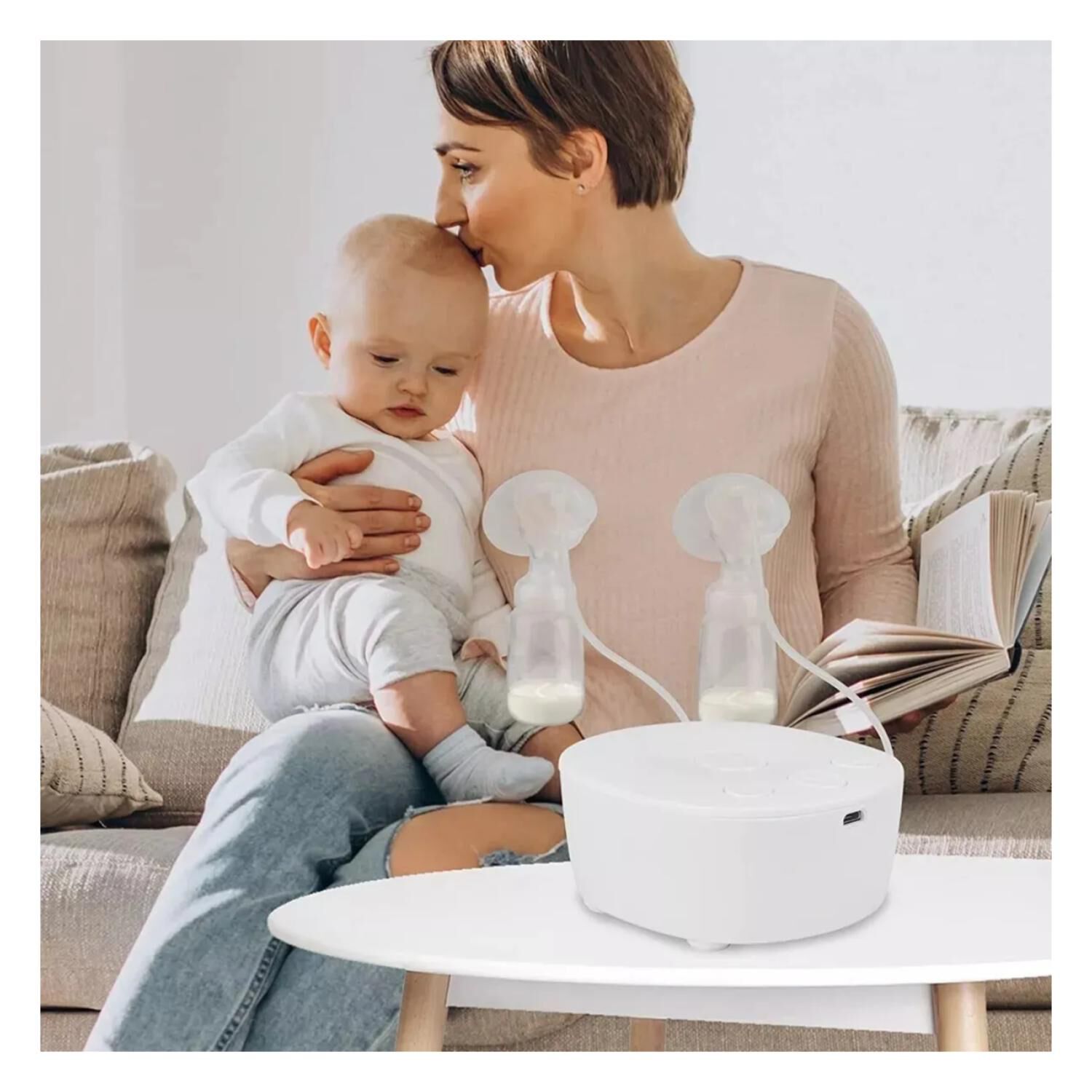 Extractor De Leche Materna Electrico Doble Succion Infantil image number 3.0