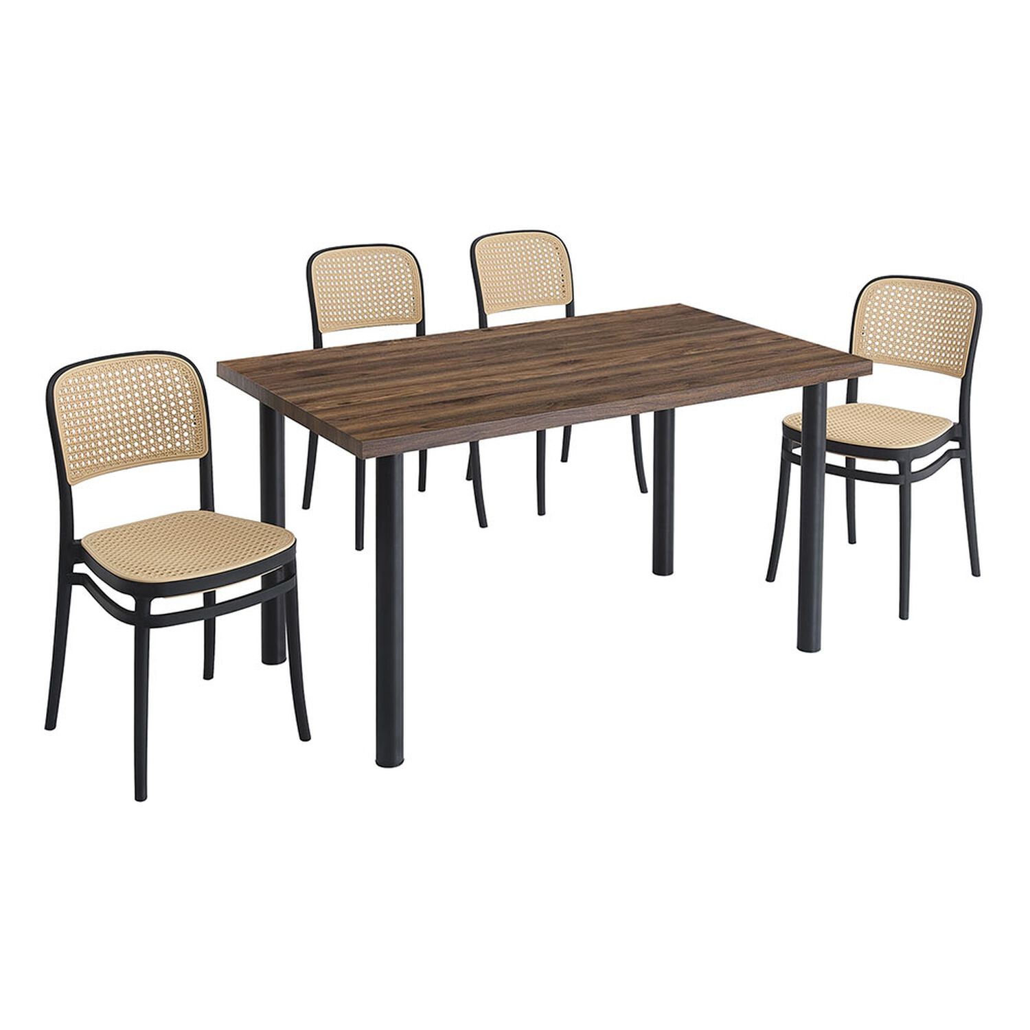Juego De Comedor Vekkahome Alma / 4 Sillas image number 4.0