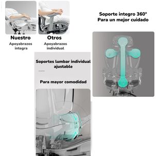 Silla De Escritorio Reclinable Reposapies E06negra Lubabycas