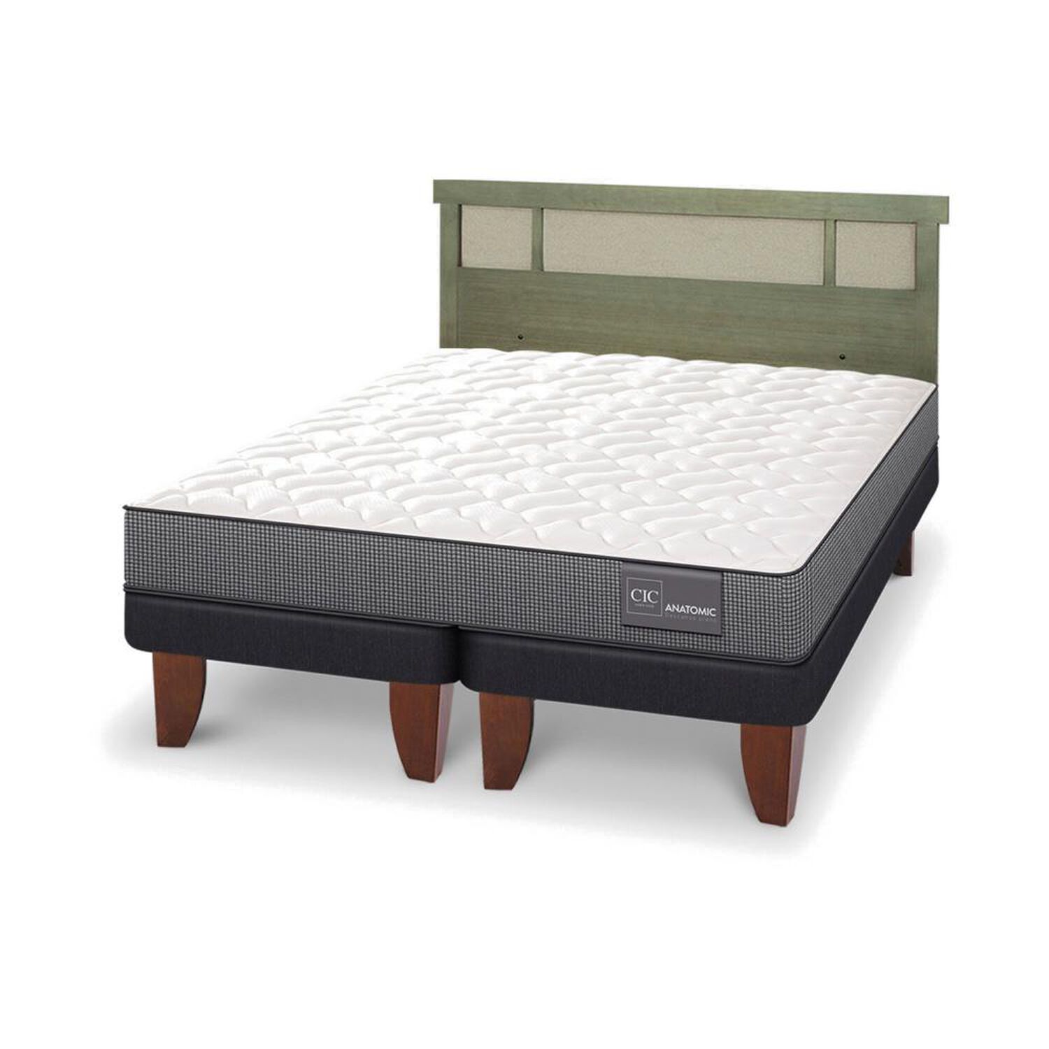 Cama Europea Cic Anatomic / King / Base Dividida + Respaldo image number 3.0
