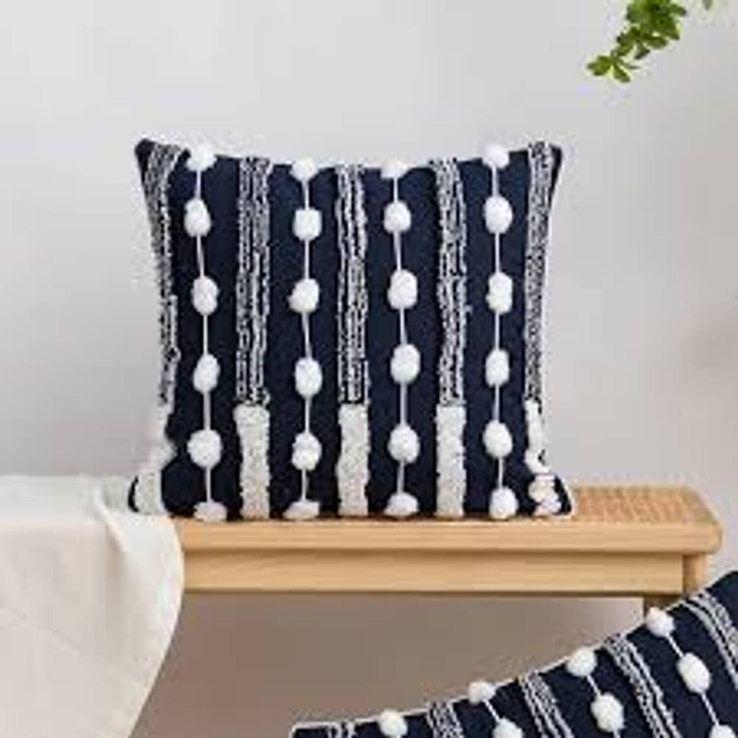 Set De 2 Cojines Boho Azul image number 2.0