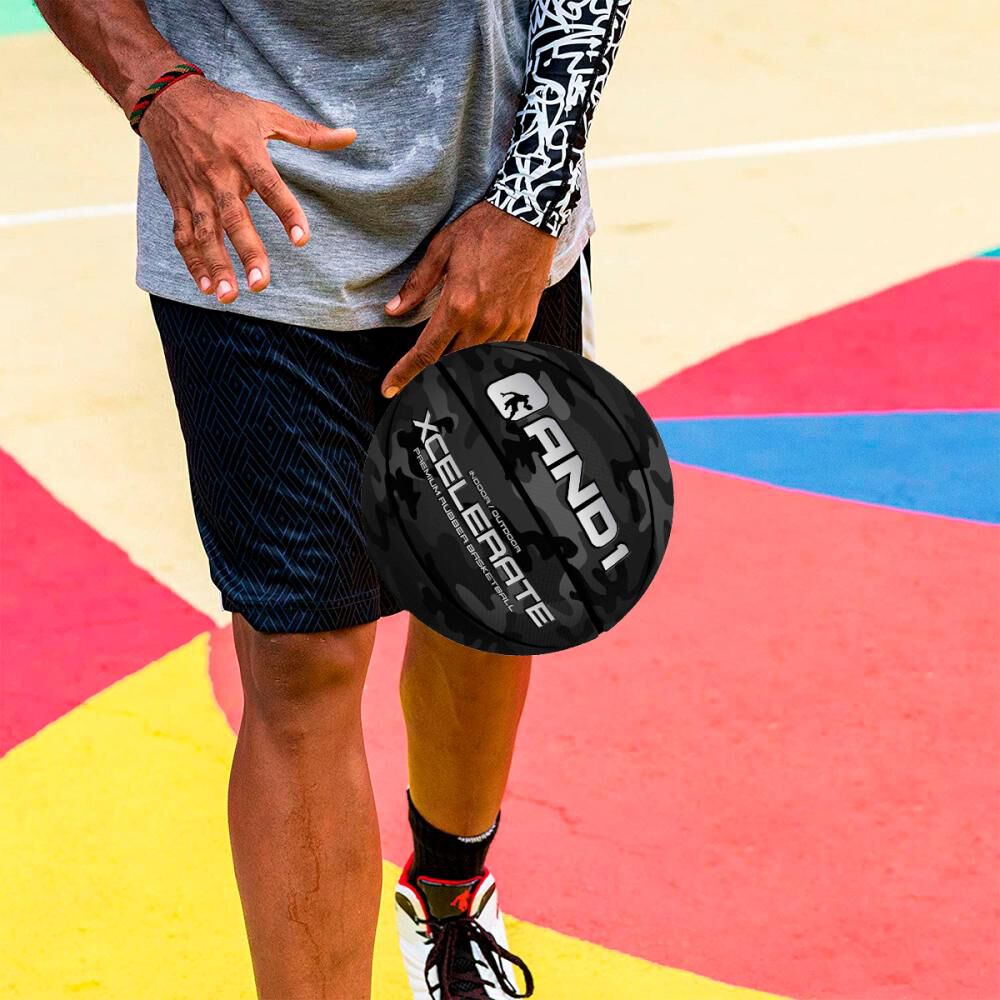 Balón De Basketball Xcelerate Camo And1 image number 1.0