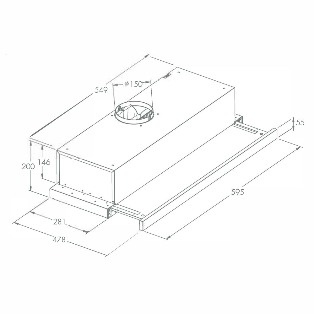 Campana Telesc&oacute;pica Grner Black T60 image number 3.0